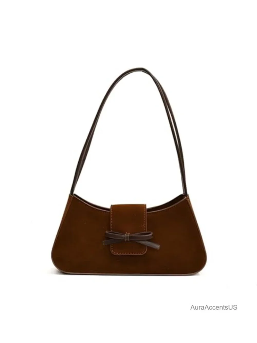 Patent Leather Hobo Shoulder Bag Y2K Trendy Bow Purse Clutch